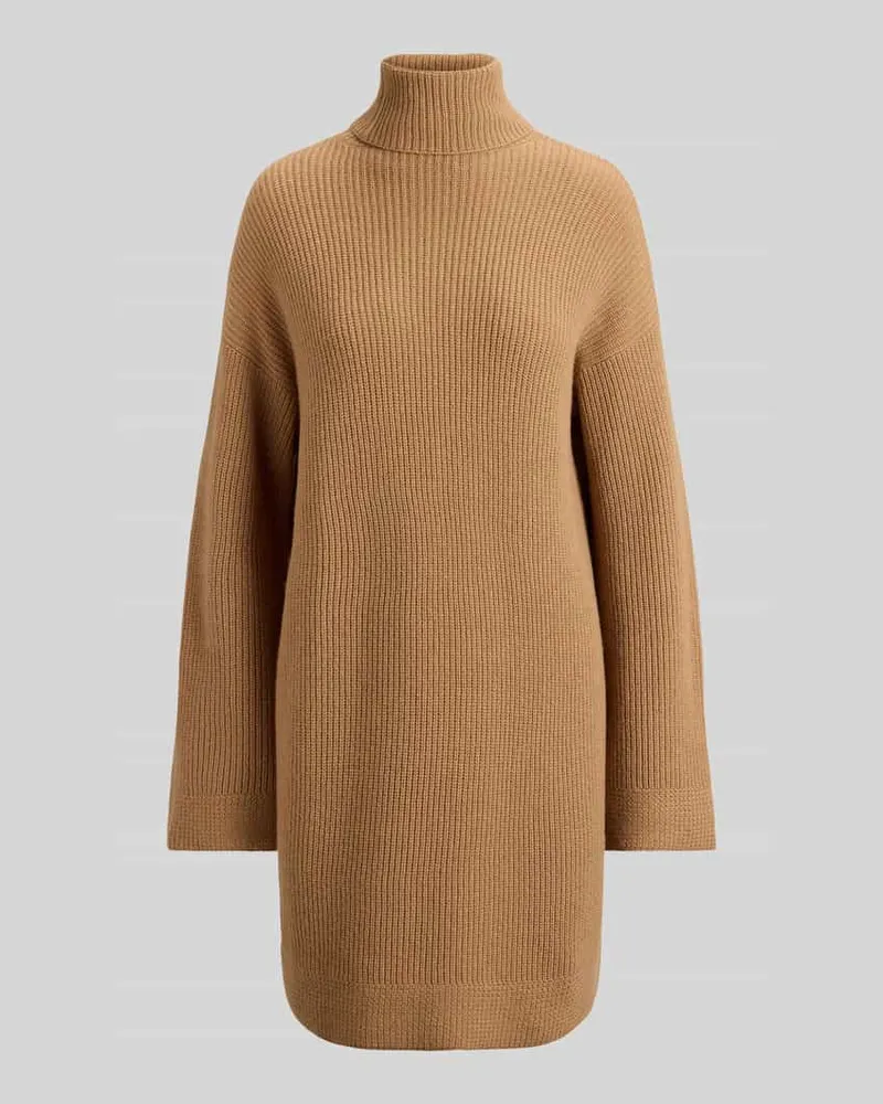 Ralph Lauren Regular Fit Strickkleid aus Woll-Kaschmir-Mix Modell 'AREENA Camel