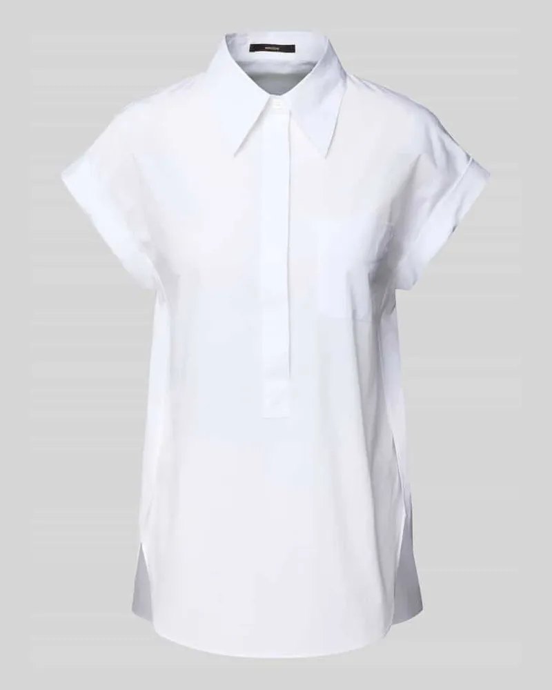 windsor. Regular Fit Blusenshirt mit Brusttasche Weiss