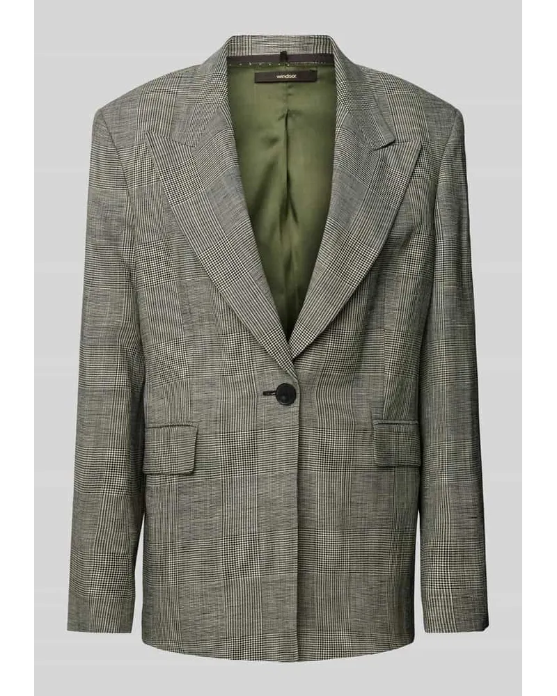 windsor. Blazer mit Glencheck-Muster Mittelgrau