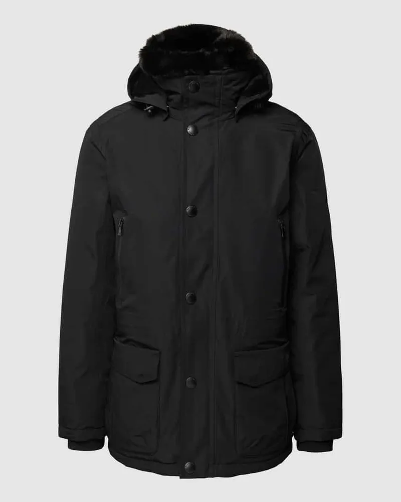 Wellensteyn Regular Fit Funktionsjacke mit Reißverschlusstaschen Modell 'HALIFAX Black