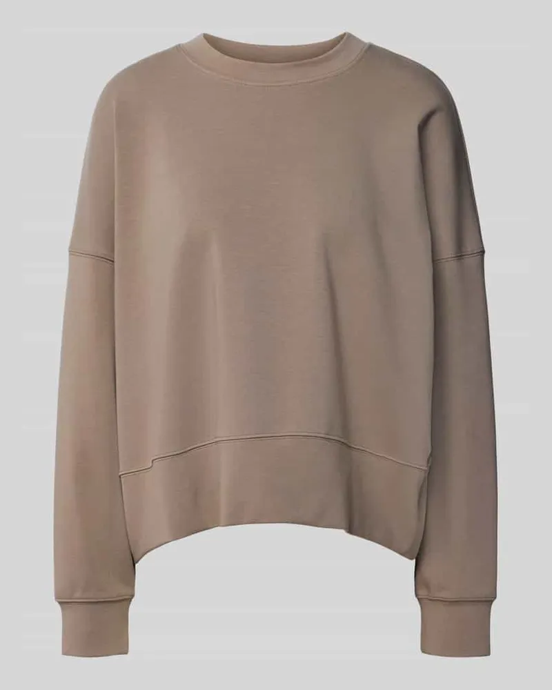Juvia Oversized Sweatshirt mit breitem Bund Beige