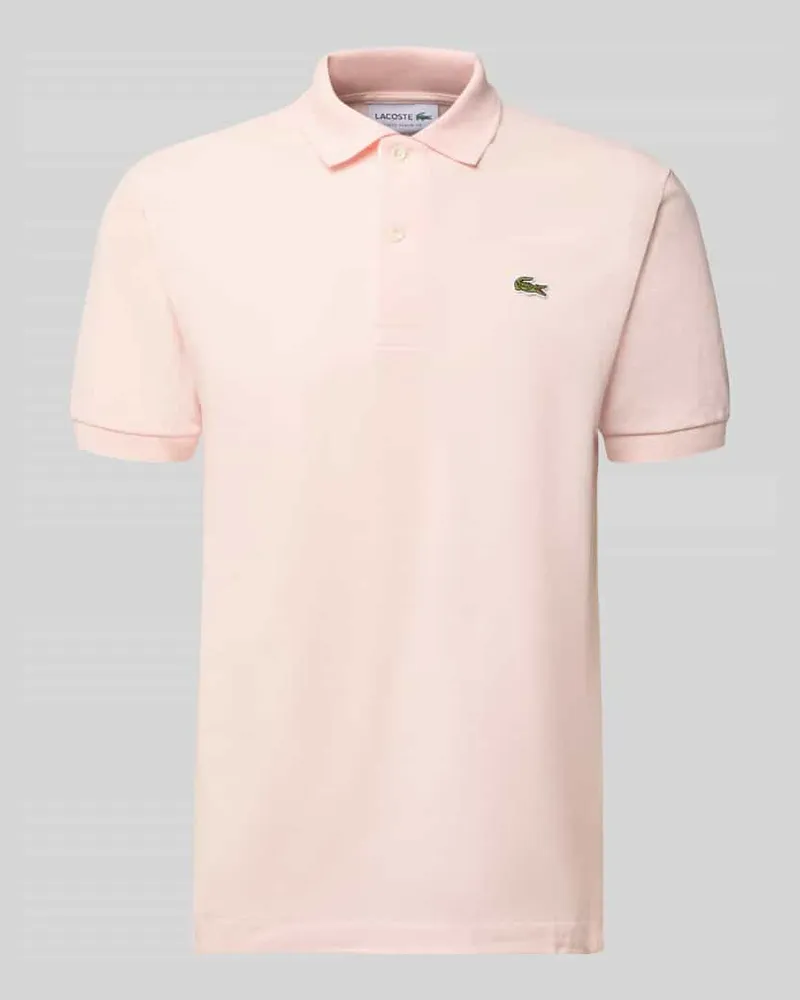Lacoste Regular Fit Poloshirt aus reiner Baumwolle Rosa