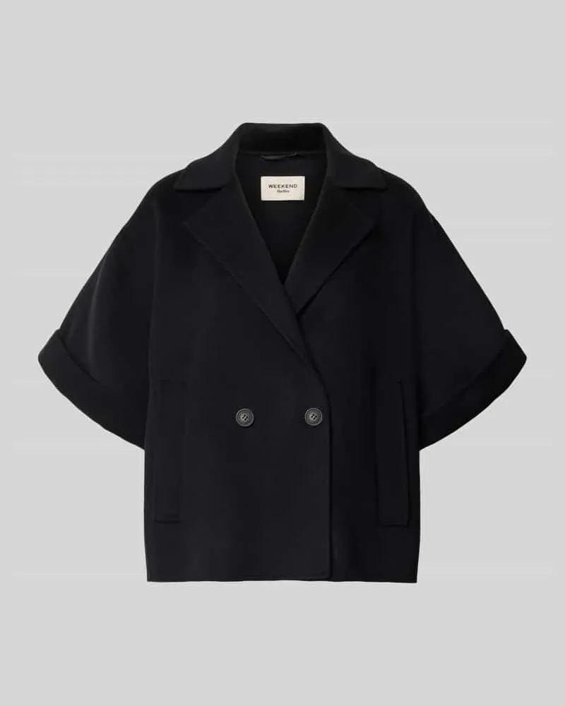 Max Mara Regular Fit Kurzmantel aus reiner Schurwolle Modell 'NEO Black