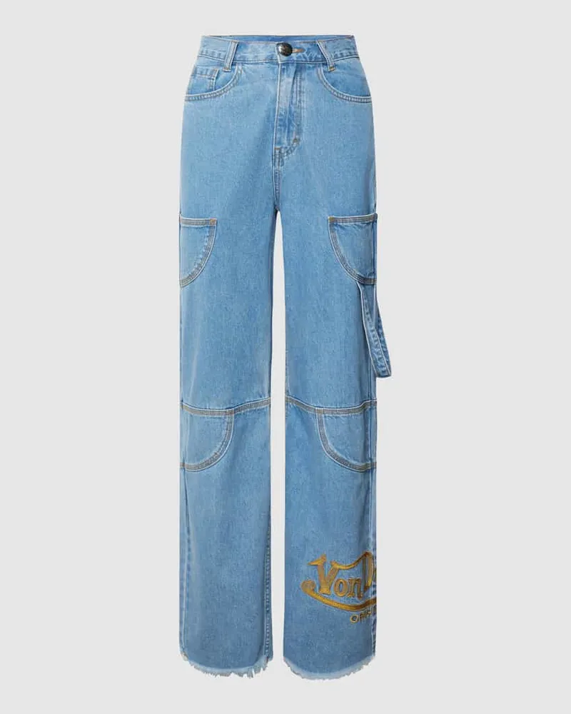 Von Dutch Loose Fit Jeans im 5-Pocket-Design Modell 'ELIS Jeansblau