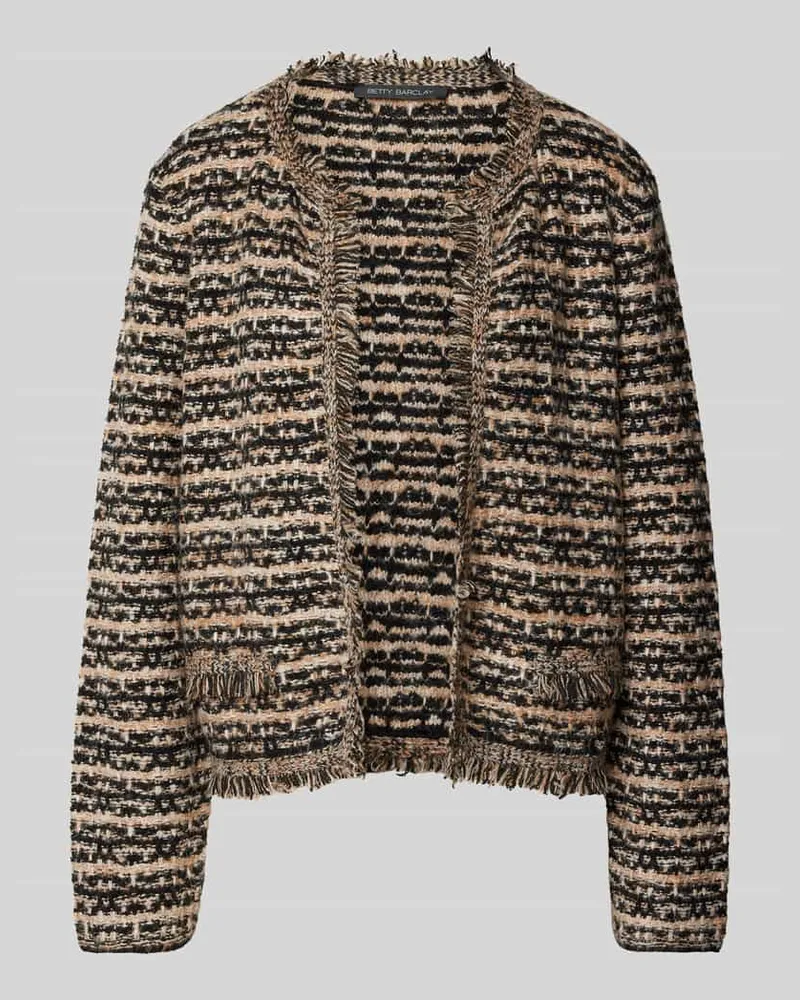 Betty Barclay Strickcardigan in Bouclé-Optik Beige