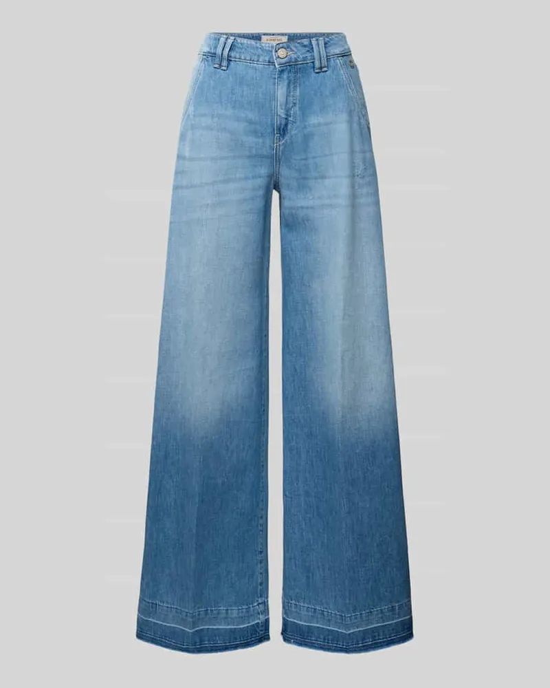 Gang Wide Fit Jeans mit offenem Saum Modell 'Mona Hellblau