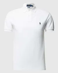 Ralph Lauren Slim Fit Polo Shirt mit Logo Weiss