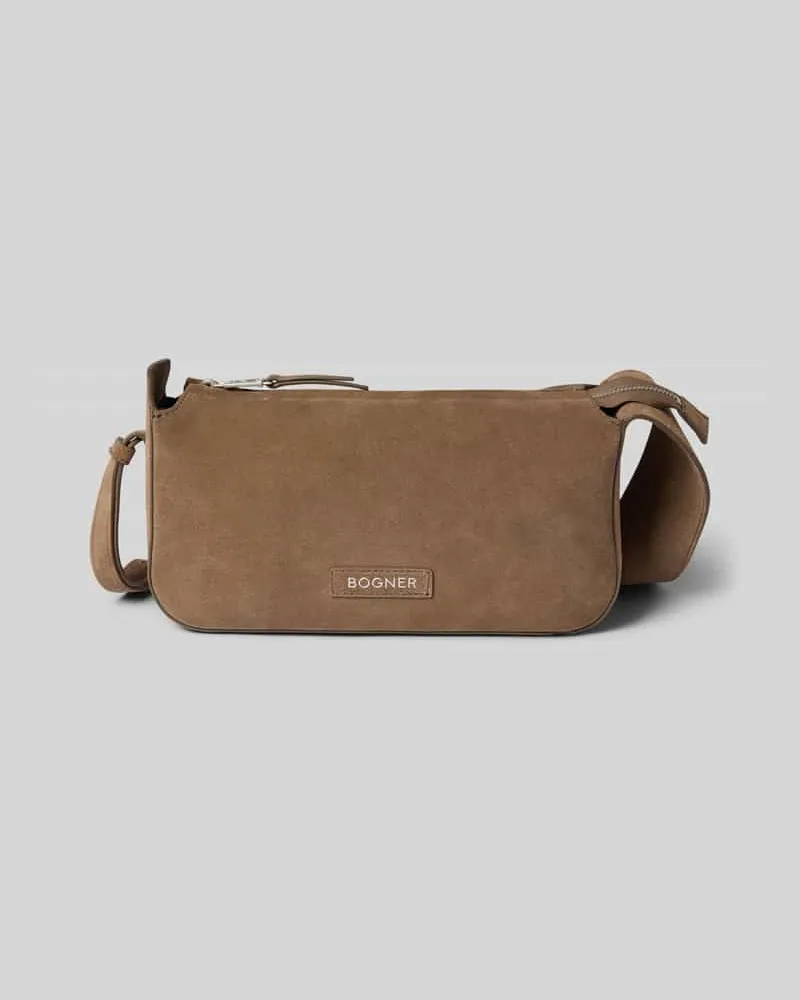 Bogner Shoulder Bag mit Logo-Detail Modell 'Yael Hellbraun