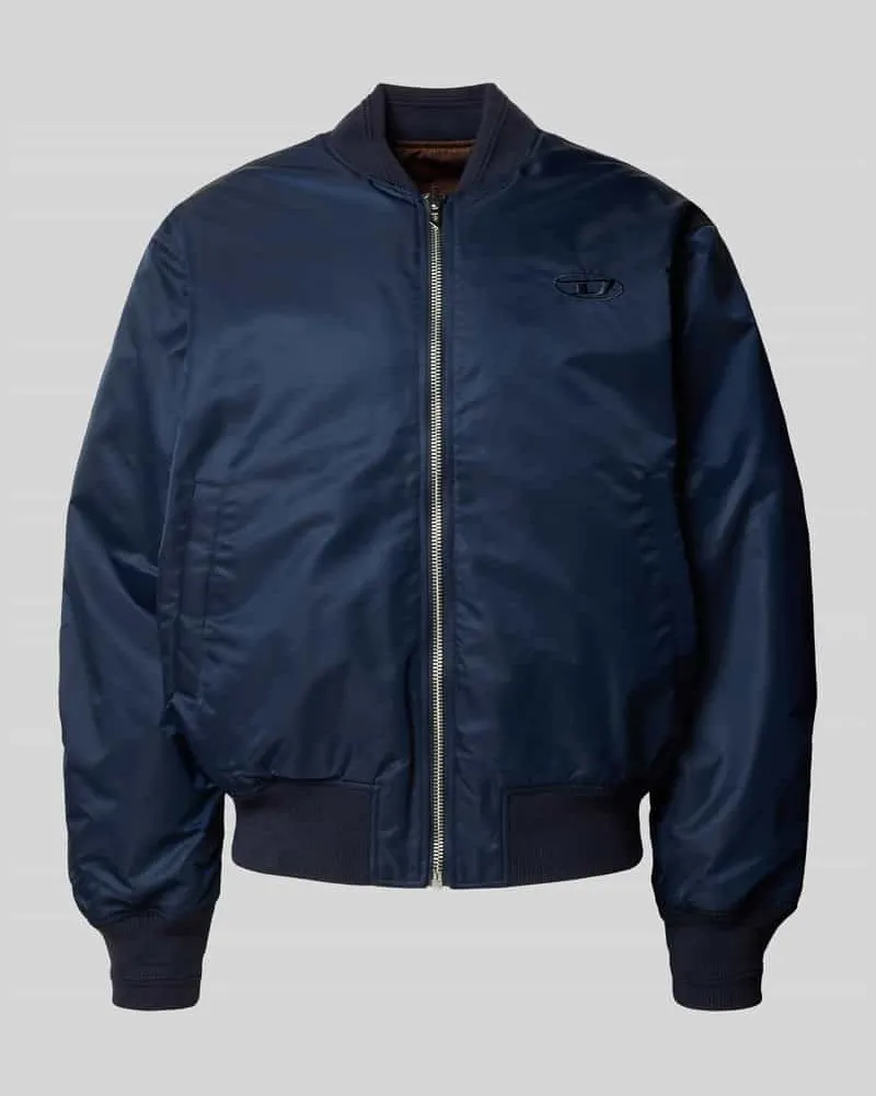 Diesel Bomberjacke mit Logo-Stitching Modell 'W-TYPE-D1 Marine