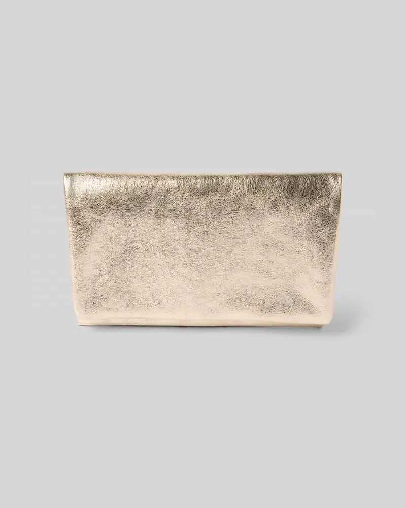 Abro Clutch mit Druckknopfverschluss Gold