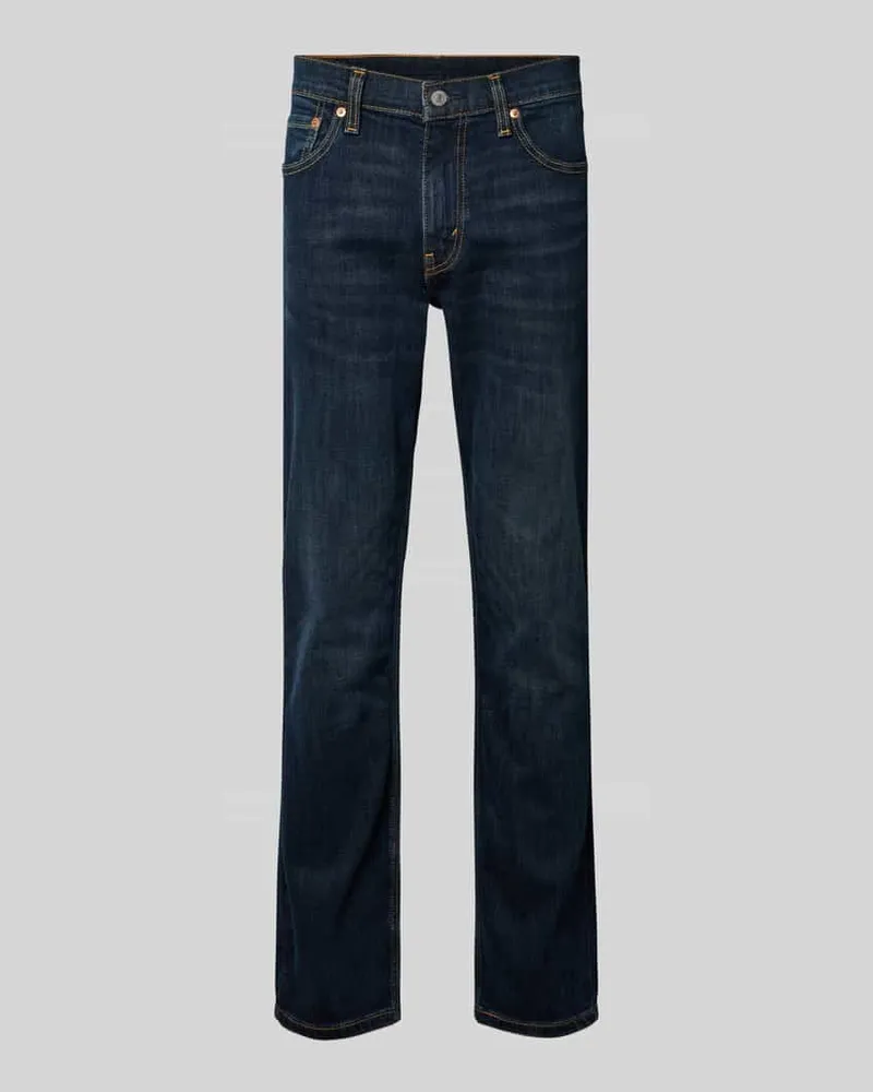 Levi's Slim Fit Jeans aus Baumwoll-Mix Modell '511 Dunkelblau