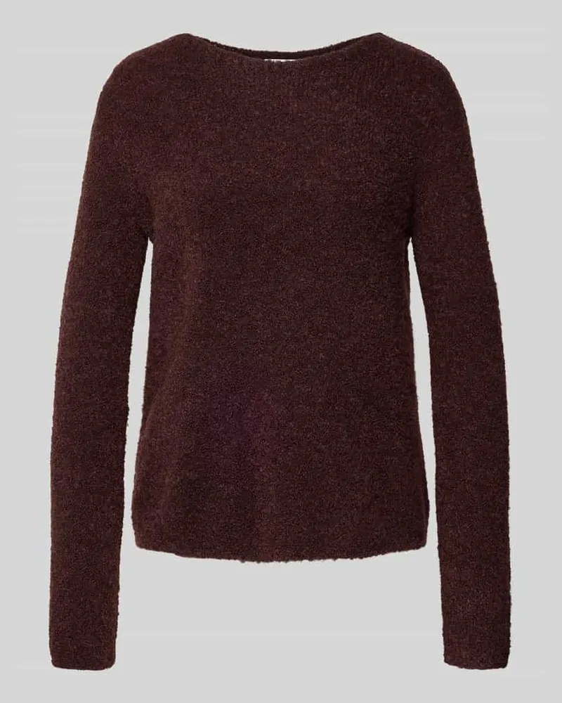 Marc O'Polo Regular Fit Strickpullover aus Schurwoll-Mix mit Alpaka-Anteil Bordeaux