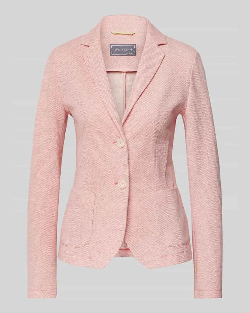 White Label Blazer mit aufgesetzten Taschen Pink