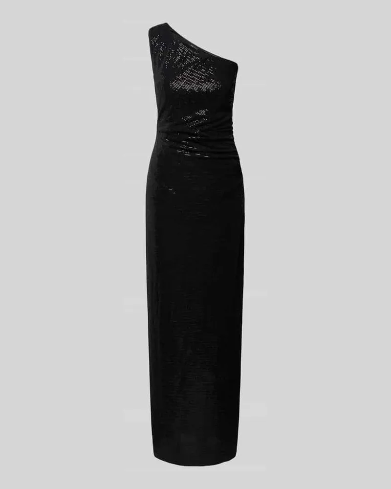Swing Abendkleid mit Paillettenbesatz Black