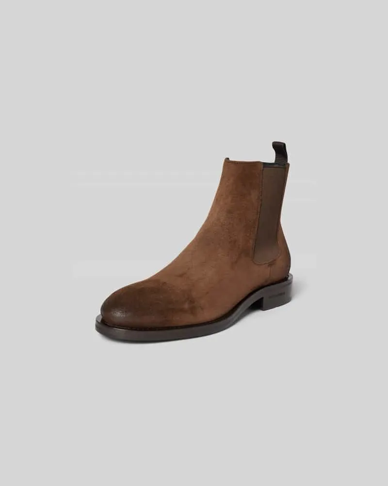 Dsquared2 Chelsea Boots mit elastischem Einsatz Mittelbraun
