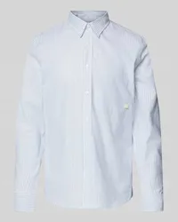 Calvin Klein Regular Fit Freizeithemd mit Kentkragen Modell 'OXFORD Weiss