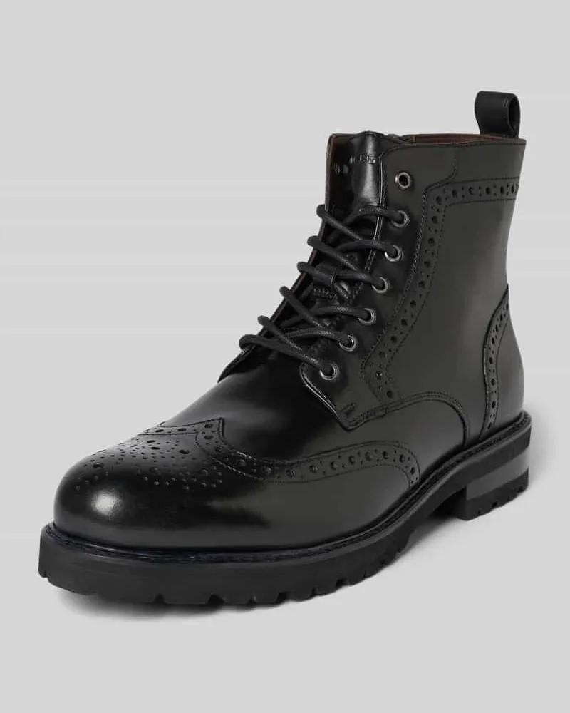 Digel Boots aus Leder mit Reißverschluss Modell 'Spencer Black