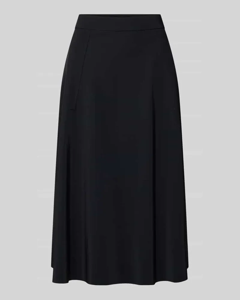 RAFFAELLO ROSSI  Midirock mit elastischem Bund Modell 'FENJA Black