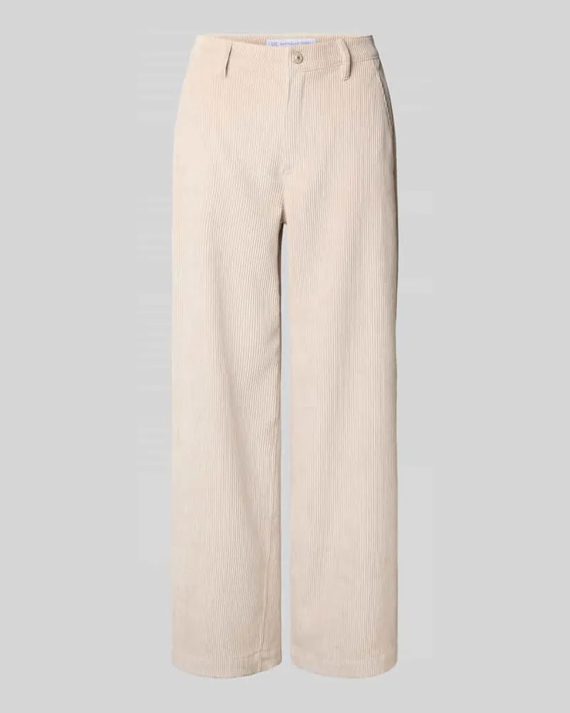 RAFFAELLO ROSSI  Straight Leg Cordhose mit Gürtelschlaufen Modell 'YUKI Beige