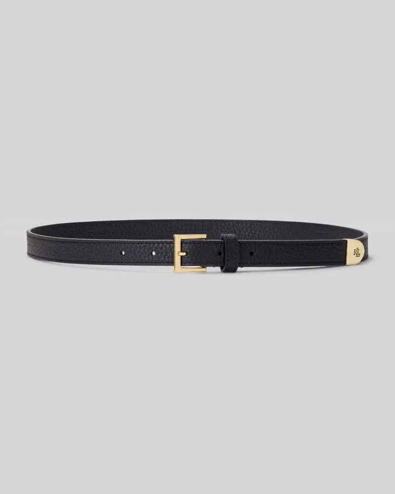 Ralph Lauren Gürtel aus echtem Leder mit Logo-Detail Black