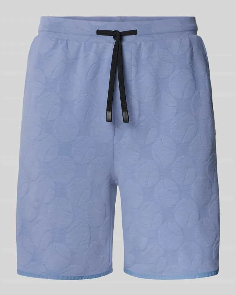 HUGO BOSS Regular Fit Shorts aus Baumwoll-Mix Modell 'JT_Member Short Blau