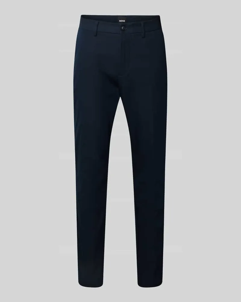 HUGO BOSS Slim Fit Anzughose aus Baumwoll-Mix Modell 'KAITON Marine