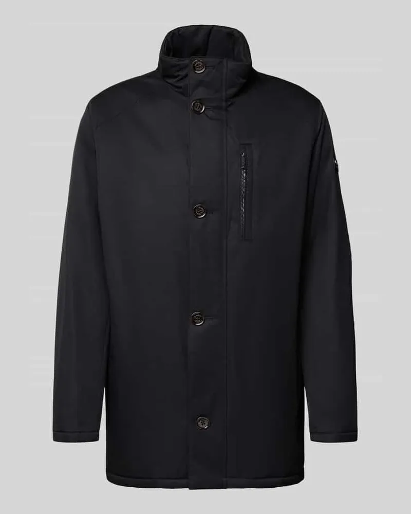 Bugatti Regular Fit Parka mit Stehkragen Black