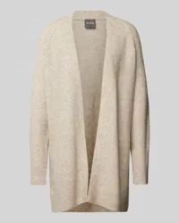 Mos Mosh Longcardigan mit gerippten Abschlüssen Modell 'THORA Beige