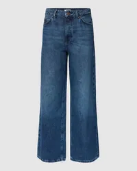 Marc O'Polo High Rise Relaxed Fit Jeans mit Brand-Detail Jeansblau