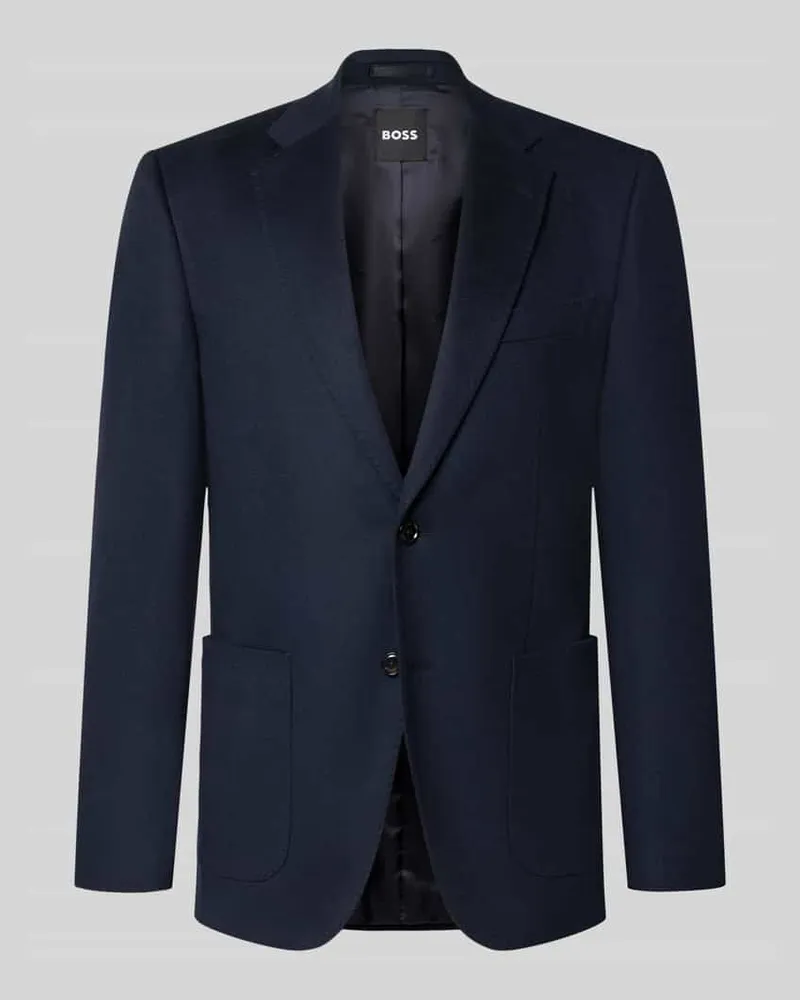 HUGO BOSS Regular Fit Sakko aus reinem Kaschmir Modell 'H-Janson-263 Marine