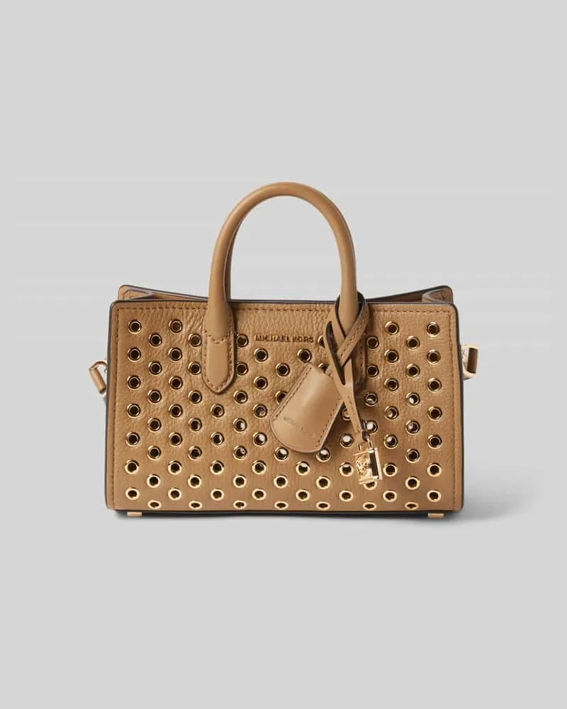 Michael Kors Handtasche mit Label-Applikation Modell 'SCARLETT Taupe