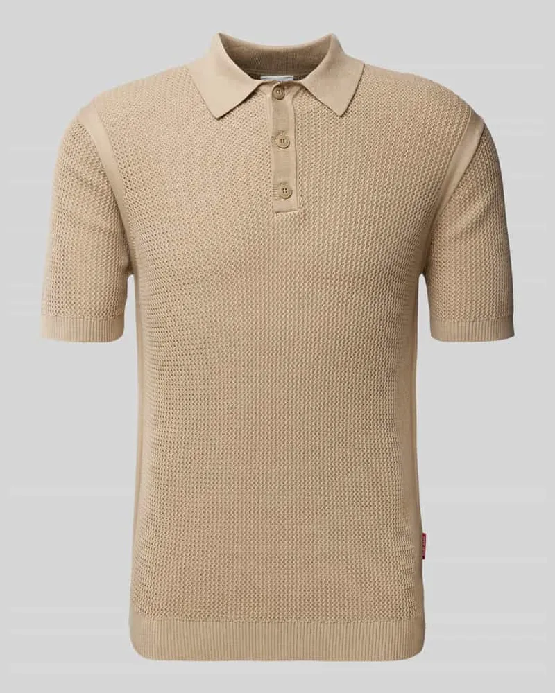 JOOP! Slim Fit Poloshirt mit Polokragen Beige
