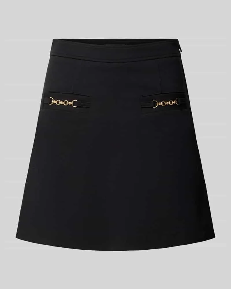 Guess Minirock aus Viskose-Mix Modell 'WANDA Black