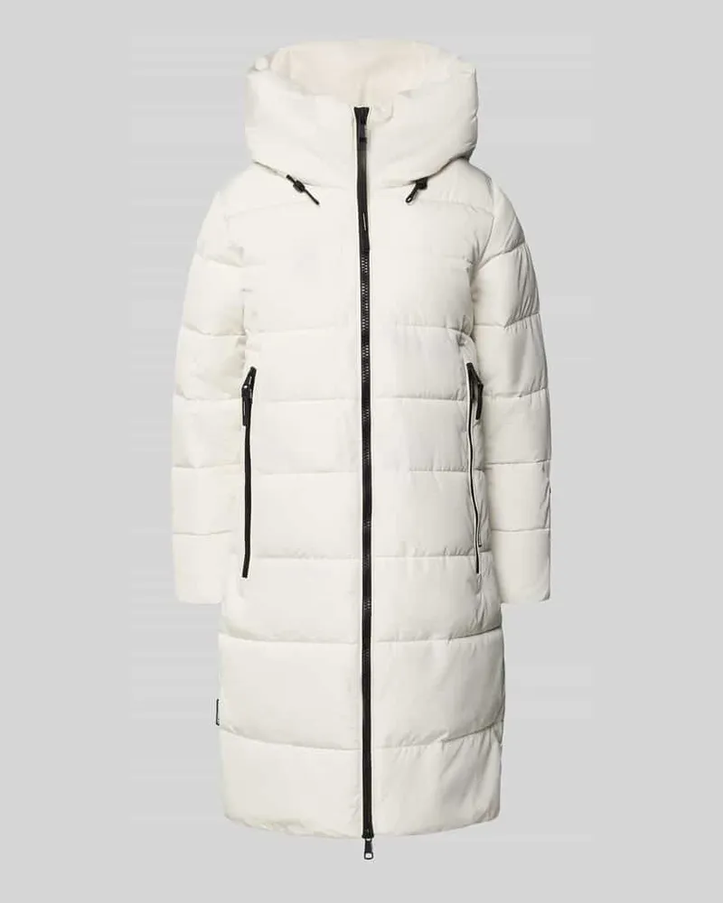 khujo Regular Fit Steppmantel mit gefüttertem Stehkragen Modell 'Jilia Offwhite