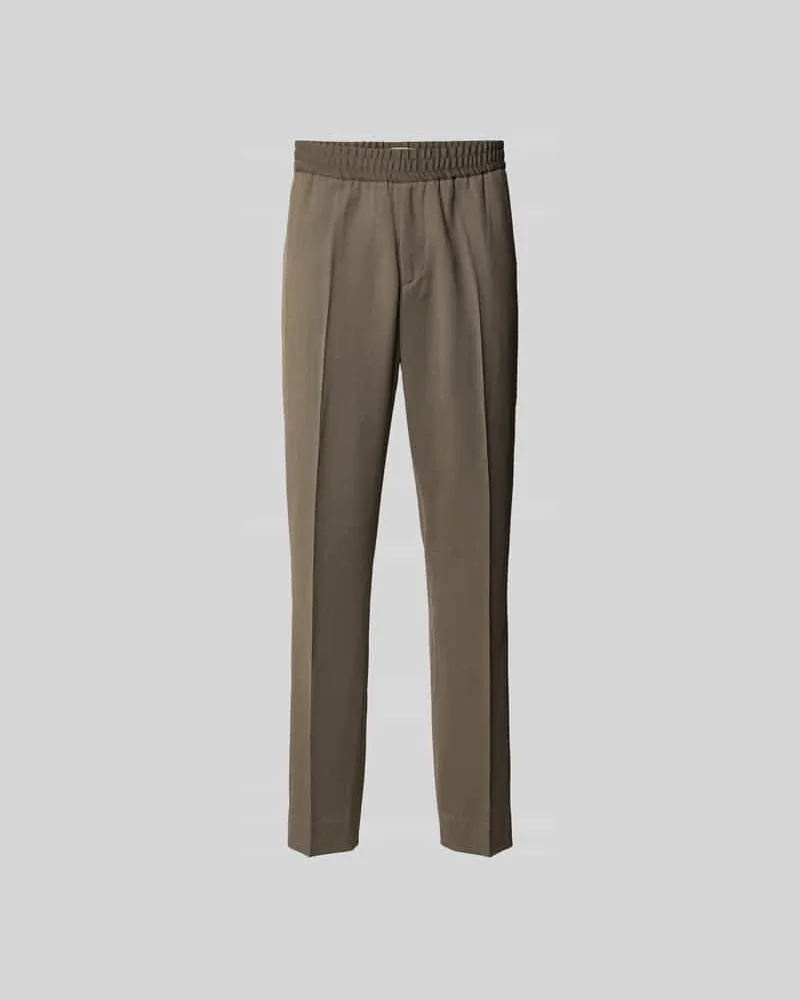 Filippa K Straight Fit Stoffhose mit Woll-Anteil Taupe