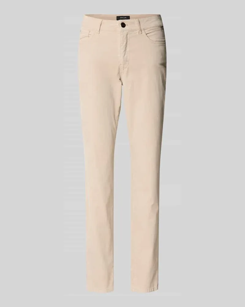 Marc Cain Slim Fit Hose im 5-Pocket-Design Sand