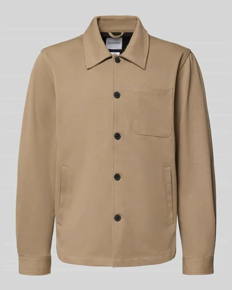 Lindbergh Hemdjacke mit Knopfleiste Beige
