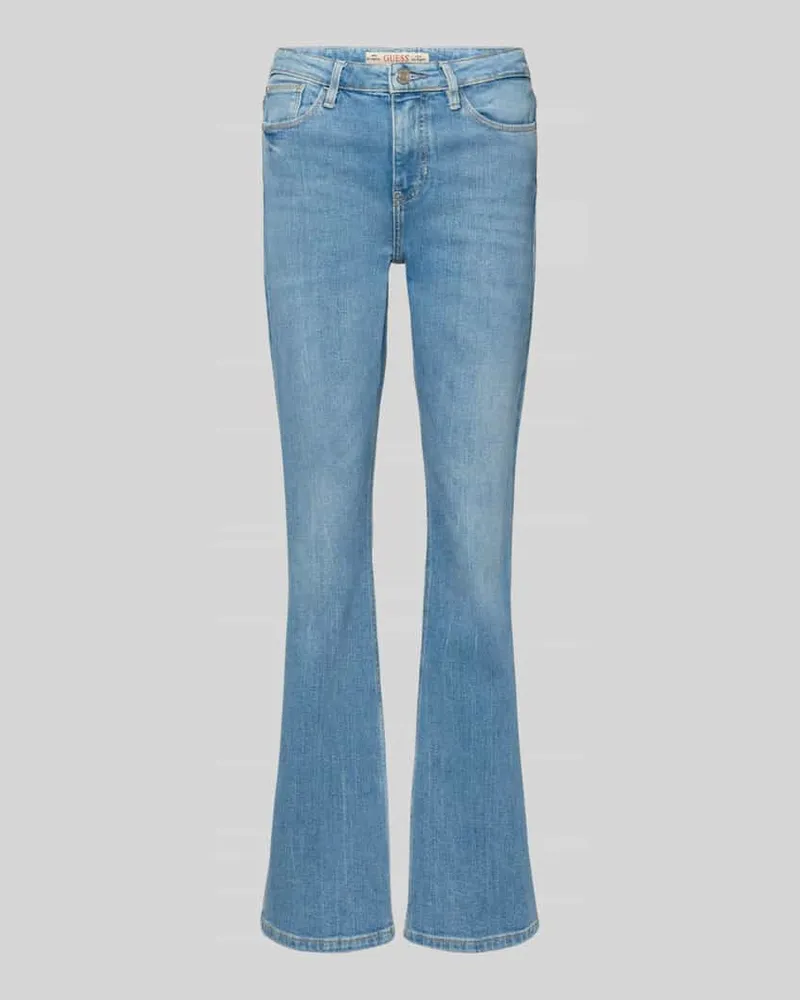 Guess Flared Jeans mit 5-Pocket-Design Hellblau