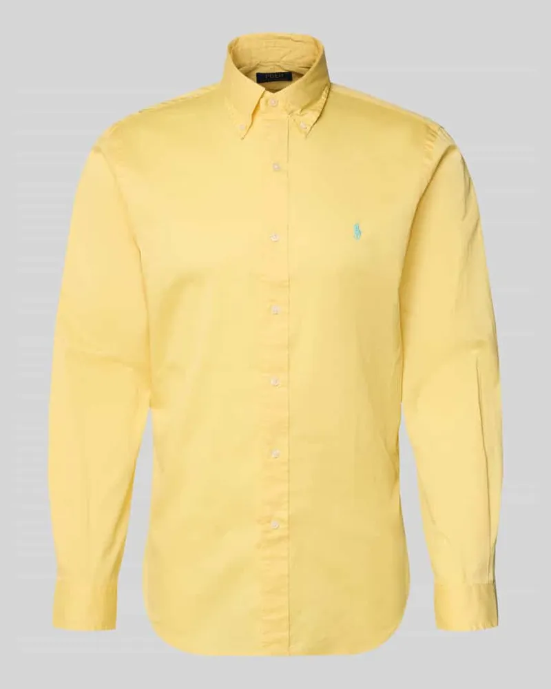 Ralph Lauren Regular Fit Freizeithemd aus reiner Baumwolle Gelb
