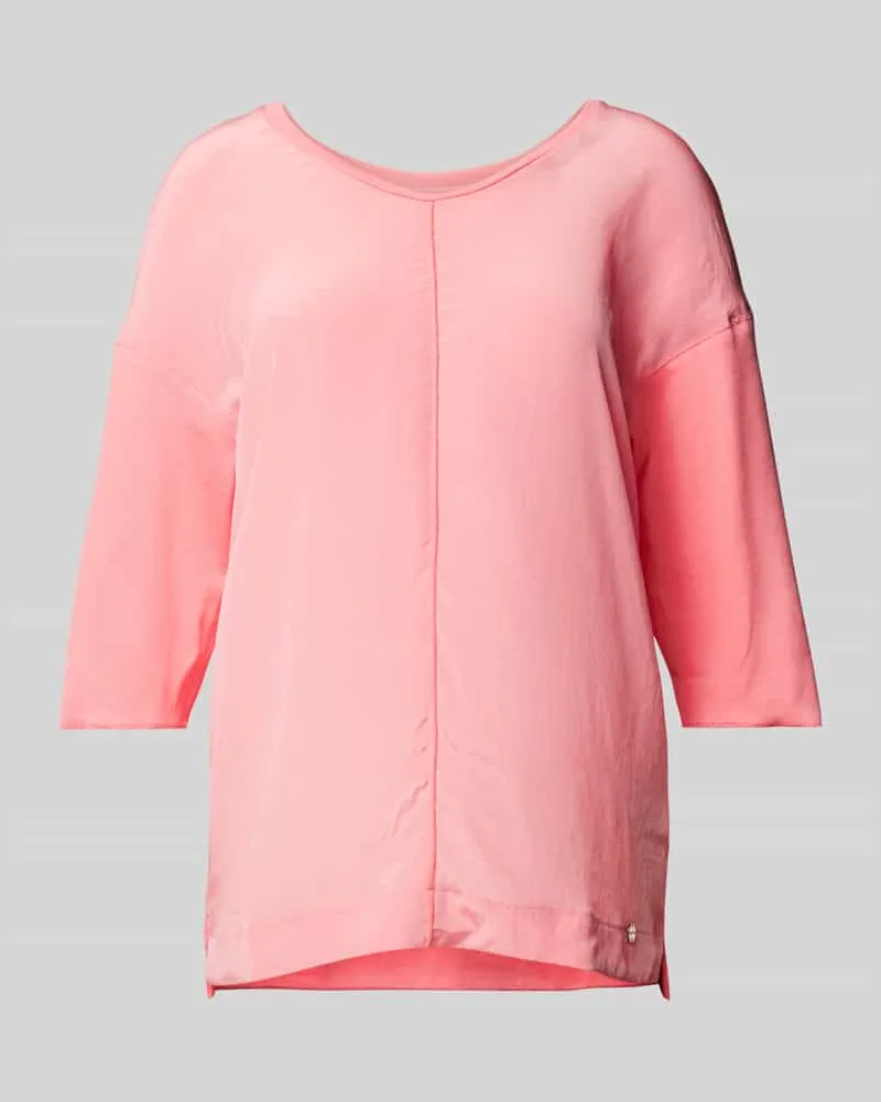 Marc Cain Regular Fit Blusenshirt mit überschnittenen Schultern Pink