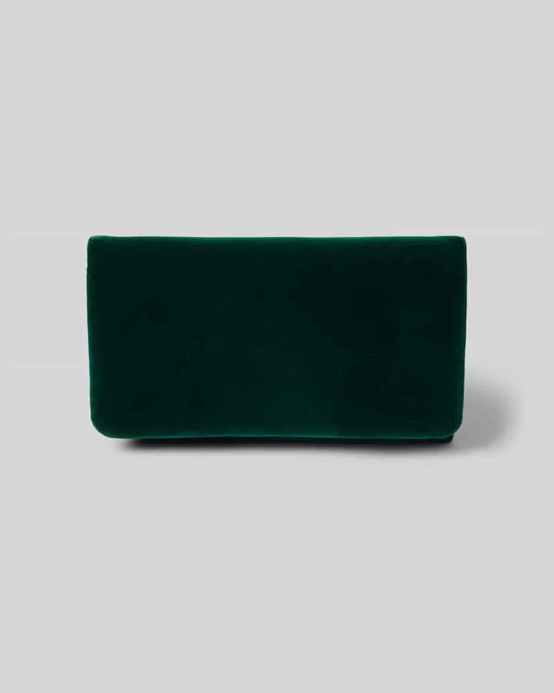 Abro Clutch mit Druckknopfverschluss Dunkelgruen
