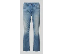 Straight Fit Jeans mit Label-Patch Modell 'Mosa