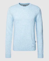 Fynch-Hatton Strickpullover in Melange-Optik Hellblau