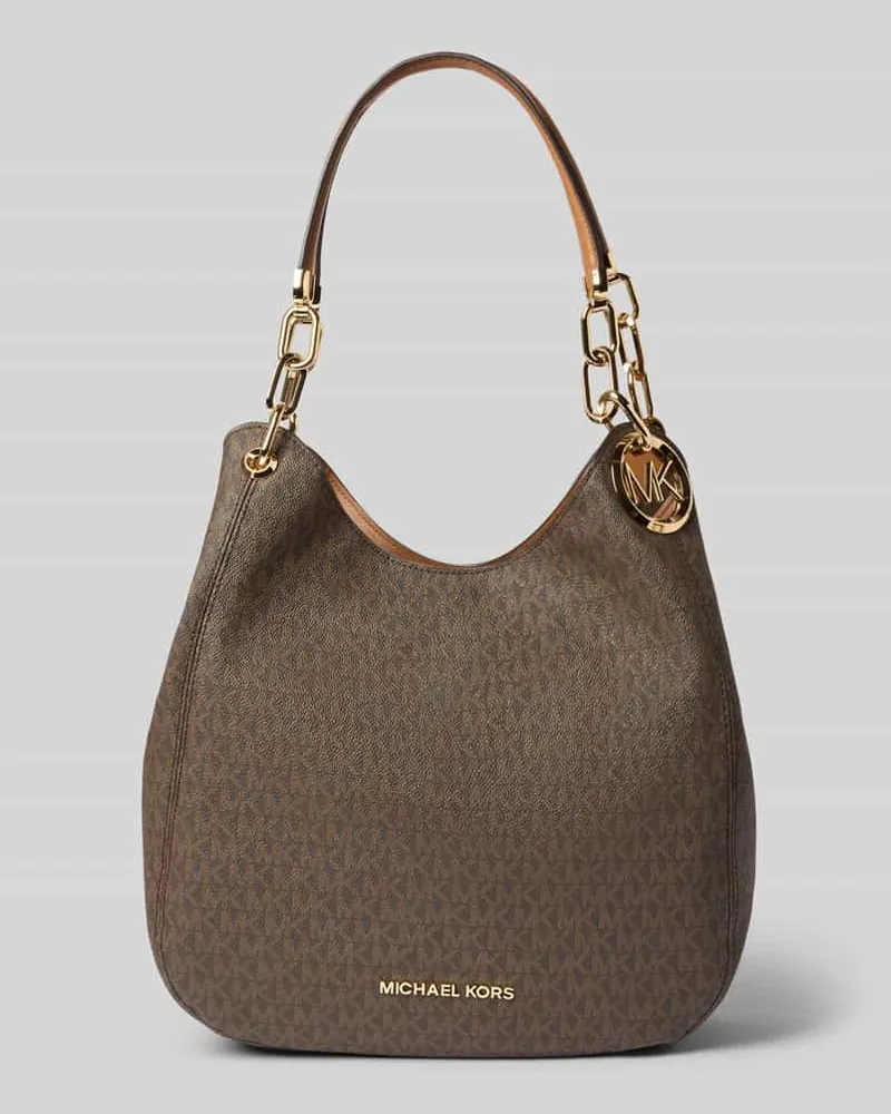 Michael Kors Shoulder Bag mit Logo-Applikation Modell 'Lillie Mittelbraun