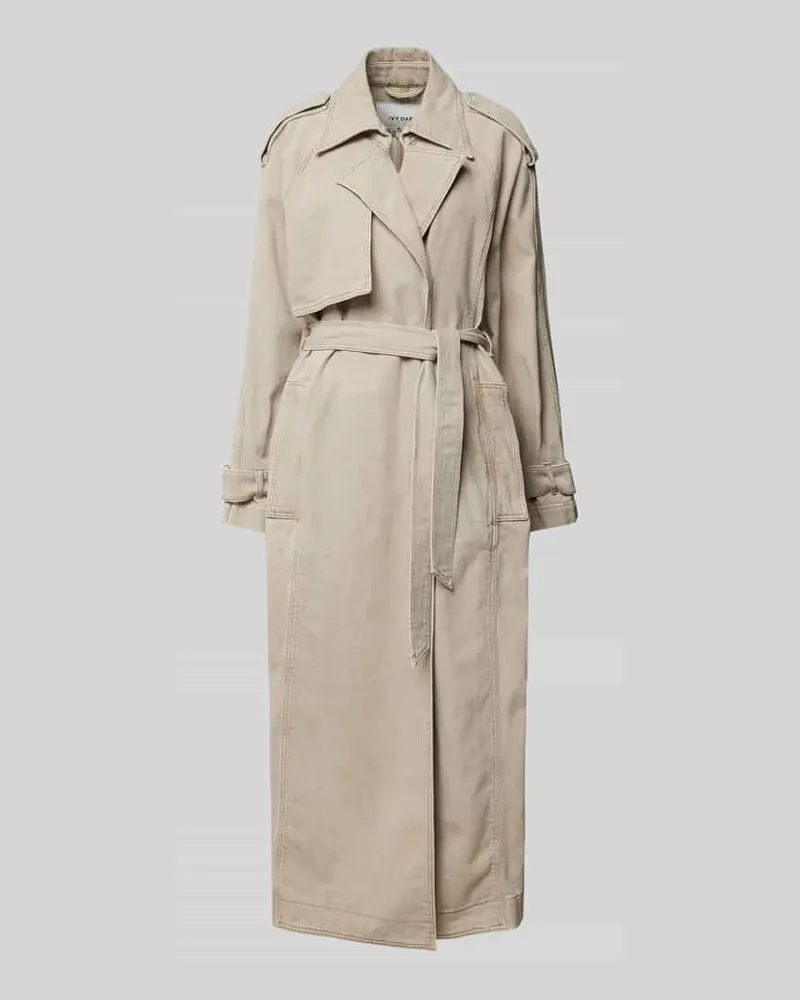 IVY & OAK Trenchcoat mit Bindegürtel Modell 'CORDELIA Stein