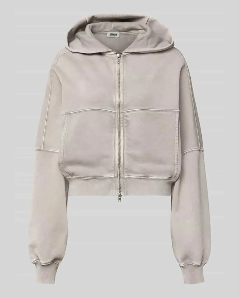 Drykorn Sweatjacke mit Zweiwege-Reißverschluss Modell 'RANERA Hellgrau