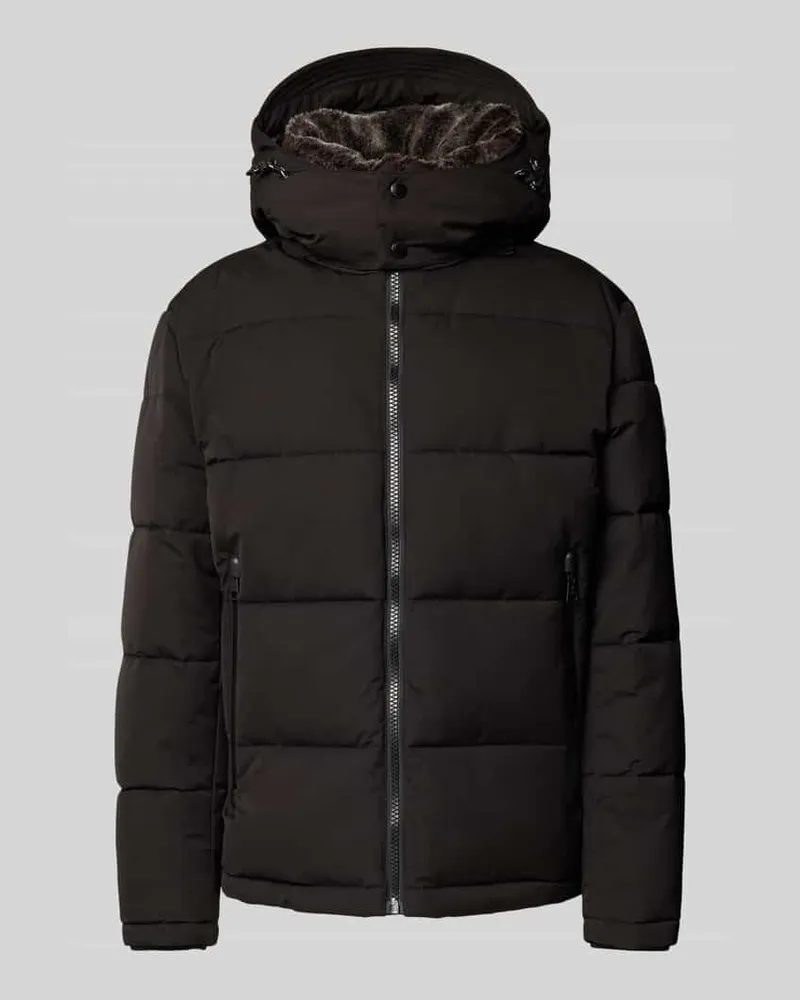 Strellson Regular Fit Steppjacke aus wasserdichtem Material Modell 'ARCOLA Black