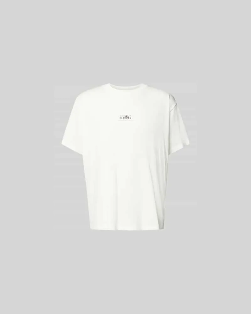 Maison Margiela Relaxed Fit T-Shirt mit Logo-Detail Weiss