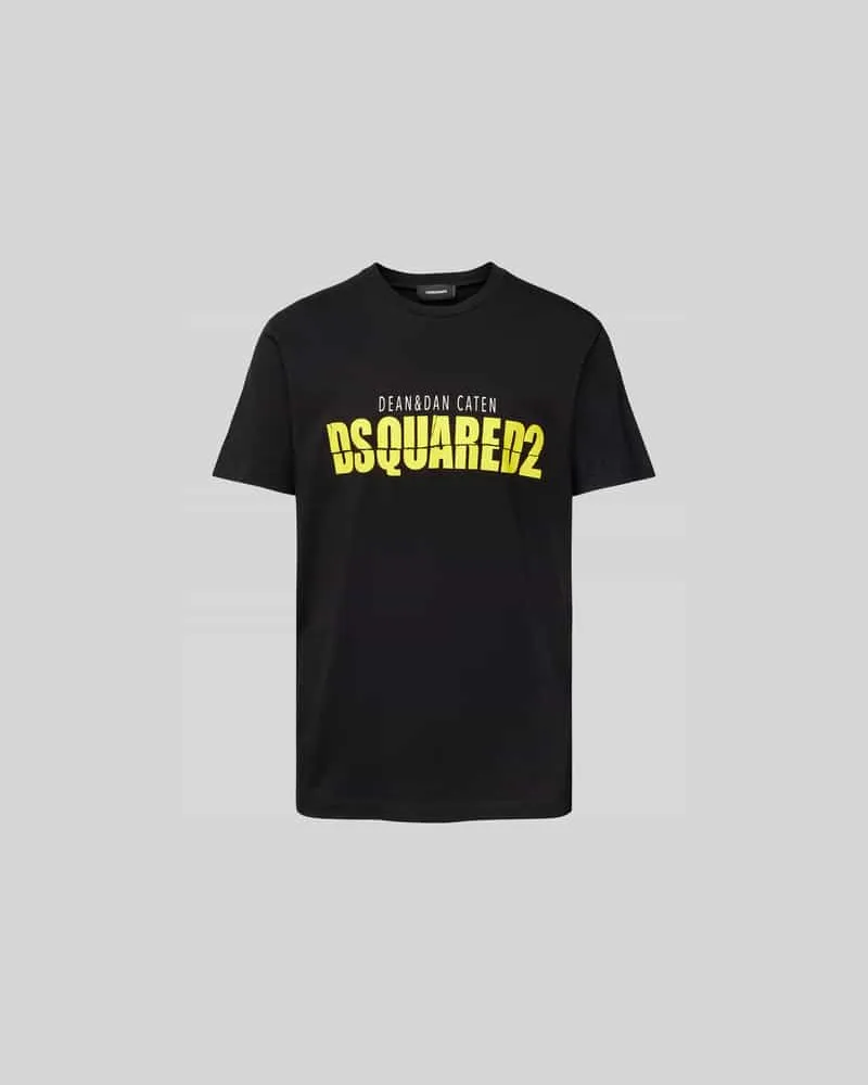 Dsquared2 T-Shirt mit Label-Print Black