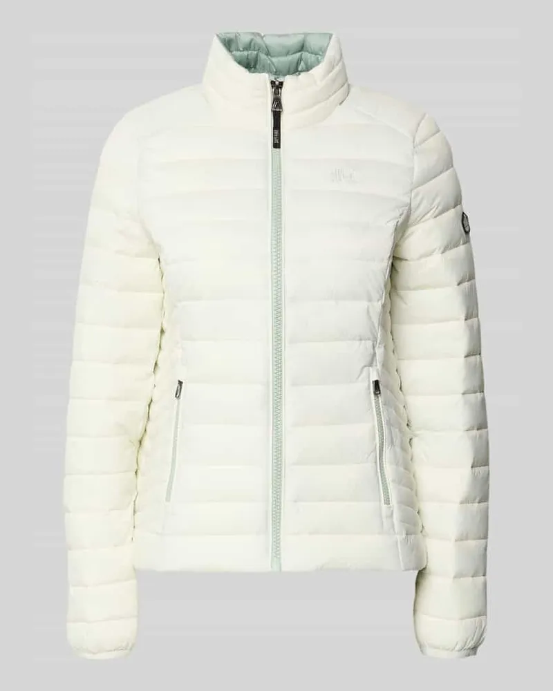 Superdry. Steppjacke mit Logo-Stitching Modell 'FUJI Offwhite